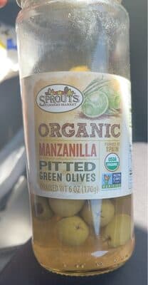 Organic Manzanilla Pitted Green Olives