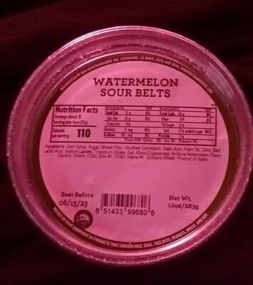 Dsd Merchandisers Watermelon Sour Belts