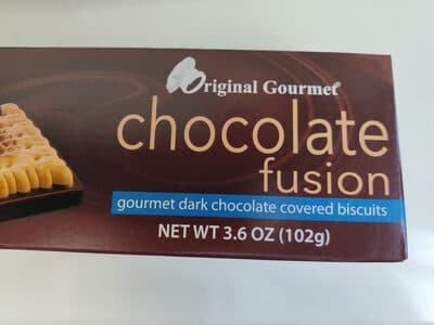 Chocolate Fusion Dark Chocolate Covered Biscuits