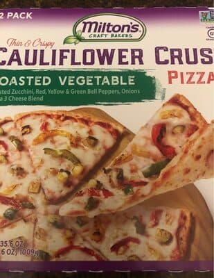 Roasted Vegetable Thin & Crispy Cauliflower Crust Pizza