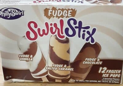 Assorted Flavors Fudge Swirlstrix Frozen Ice Pops