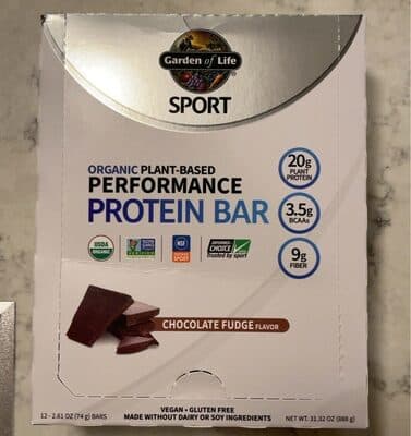 Chocolate Fudge Organic Plant-Based Performance Protein Bar