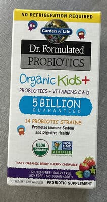 Dr. Formulated Probiotics Organic Kids+