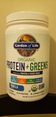 Organic Protein + Greens Delicious Protein & Veggie Shake, Vanilla