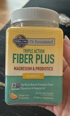 Triple Action Fiber Plus Magnesium & Probiotics Gummies
