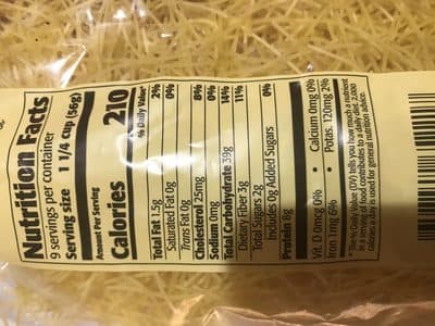 Traditional German Egg Pasta Thin Soup Noodles, Pure Durum Semolina