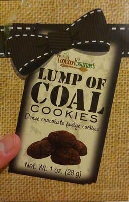 Lump of coal cookies