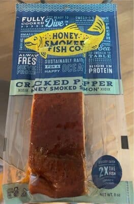 Cracked Pepper Honey Smoked Salmon