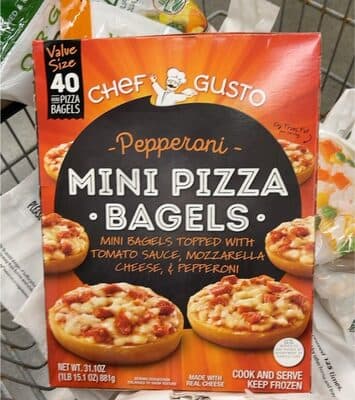 Mini pizza bagels