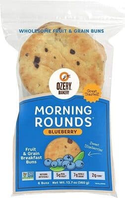 Blueberry Fruit & Grain Breakfast Buns