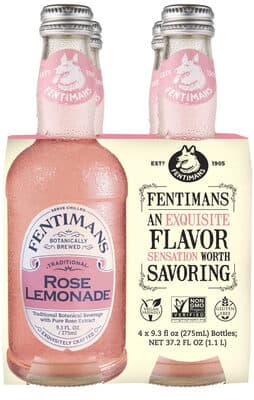 Rose Lemonade Traditional Botanical Beverage With Pure Rose Extract