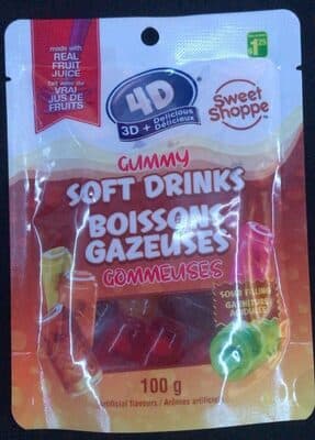 Gummy soft drinks