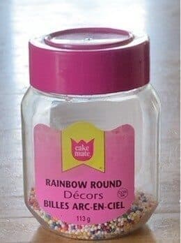 Billes Arc-en-ciel Cake Mate