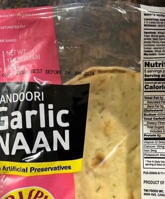 Tandoori Garlic Naan
