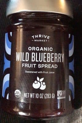Organic Wild Blueberry Fruit Spread