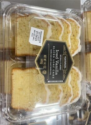 Iced Vanilla Sliced Loaf Cake