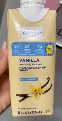 Vanilla Flavored Meal Replacement Shake, Vanilla