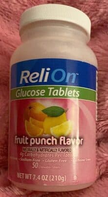 Glucose Chewable Tablets, Fruit Punch