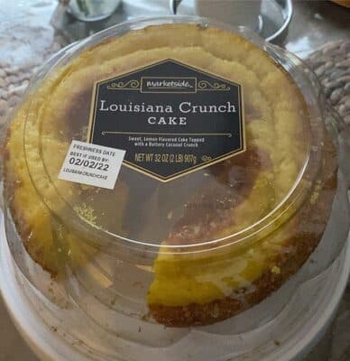 Louisiana Crunch Cake Sweet, Lemon Flavored Cake Topped With A Buttery Coconut Crunch