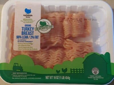 98% Lean / 2% Fat Ground Turkey Breast