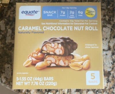 Caramel Chocolate Nut Roll Flavored Snack Bar