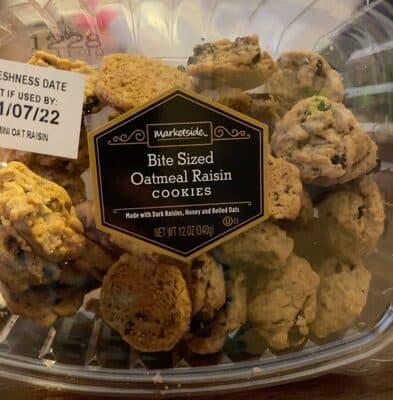 Oatmeal Raisin Bite Sized Cookies