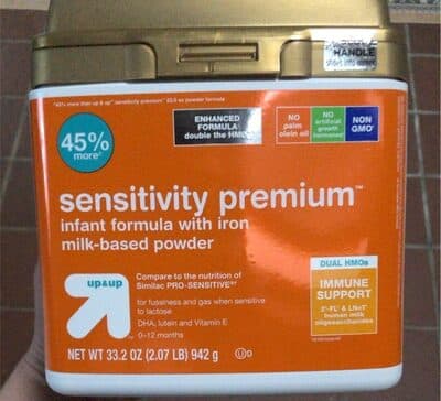 Up and Up Brand Sensitive Baby Formula