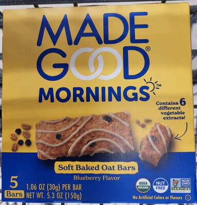 Blueberry Soft Baked Oat Bars