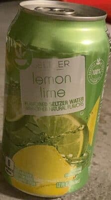 Lemon Lime Flavored Seltzer Water