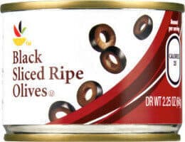 Black Sliced Ripe Olives