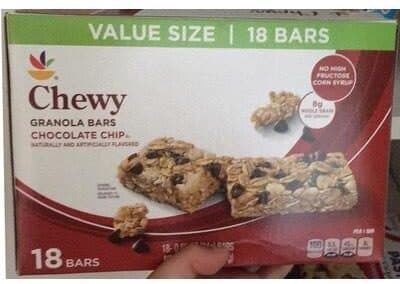 Granola Bars, Chewy Chocolate Chip