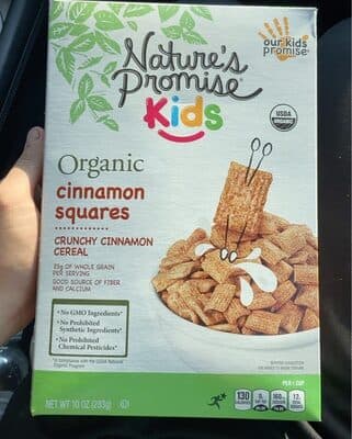 Cinnamon Squares Organic Crunchy Cereal