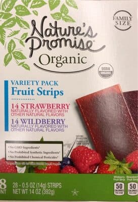 Variety pack fruit strips