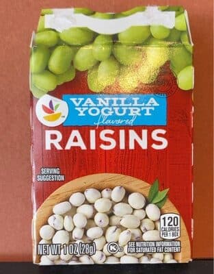 Vanilla Yogurt Flavored Raisins