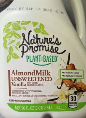 Unsweetened Vanilla Almond Milk