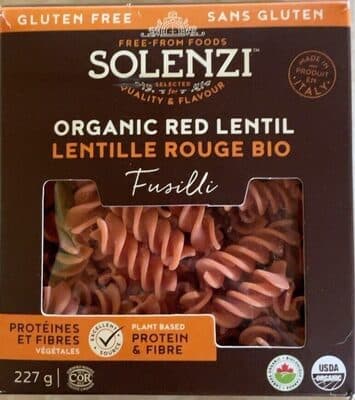 Organic Red Lentil Fusilli