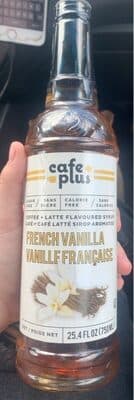 sirop vanille francaise cafe plus