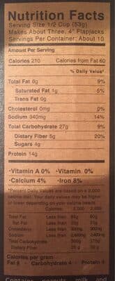 Peanut Butter Flapjack & Waffle Mix