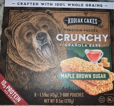 Maple Brown Sugar Protein-Packed Crunchy Granola Bars