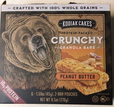 Crunchy peanut butter granola bars