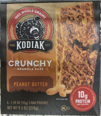 Peanut Butter Crunchy Granola Bars
