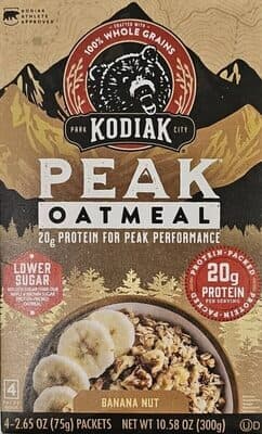 Kodiak Peak Oatmeal Banana Nut