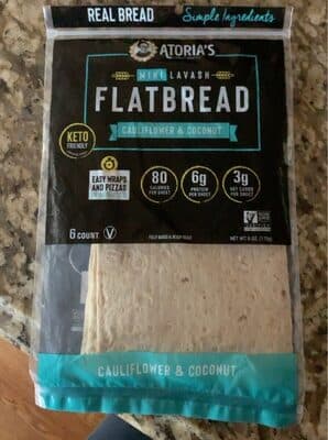 Cauliflower & Coconut Mini Lavash Flatbread
