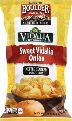 Sweet vidalia onion kettle cooked potato chips