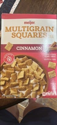 Cinnamon Flavored Multigrain Squares Cereal