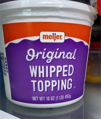 Meijer Whipped Topping