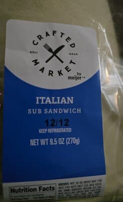 Italian Sub on White Bun
