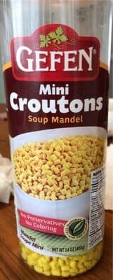 Mini Croutons Soup Mandel