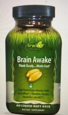 Brain Awake, Focus Energy Booster Supplement with MCT Oil