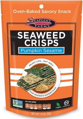 Seaweed crisps, pumpkin sesame